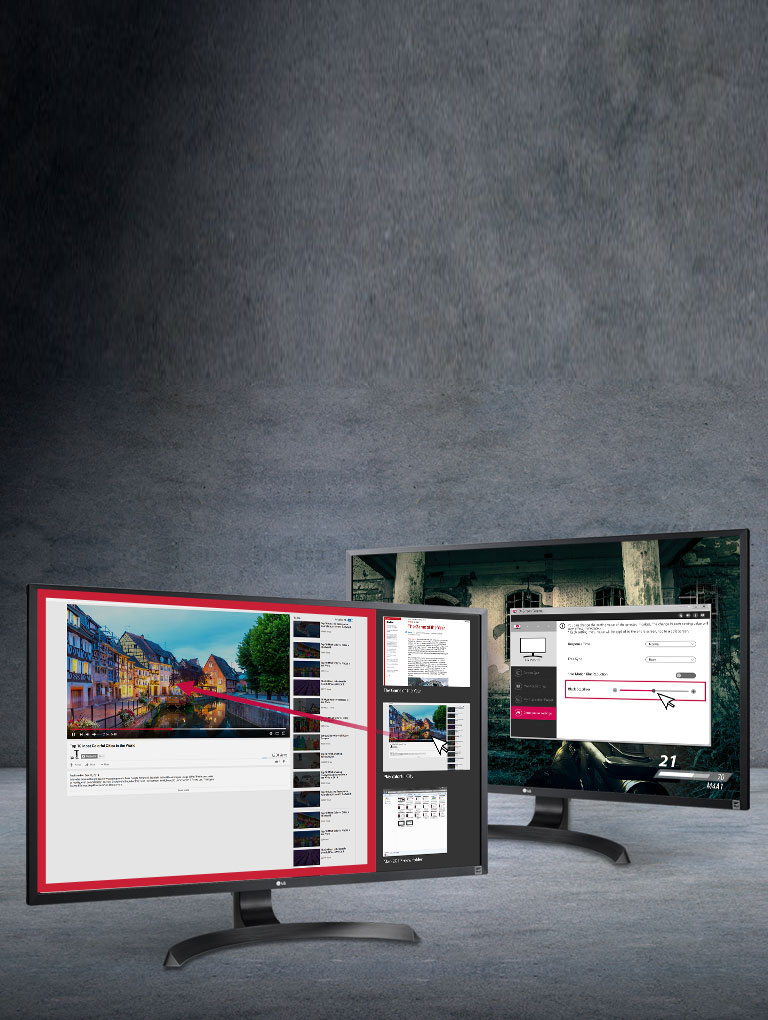 Divers types d'options de division d'écran2