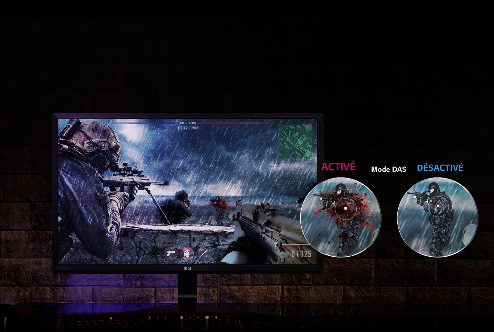 Plusieurs fonctions gaming pour gagner: Mode DAS