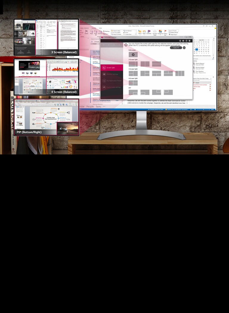 Personnalisation de l'espace de travail pour le mode multi-tâche