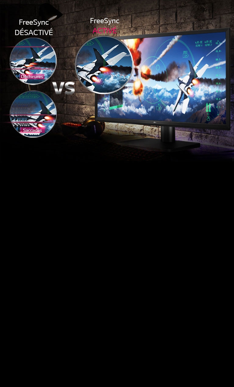 Des scènes de jeu dynamiques et nettes avec FreeSync