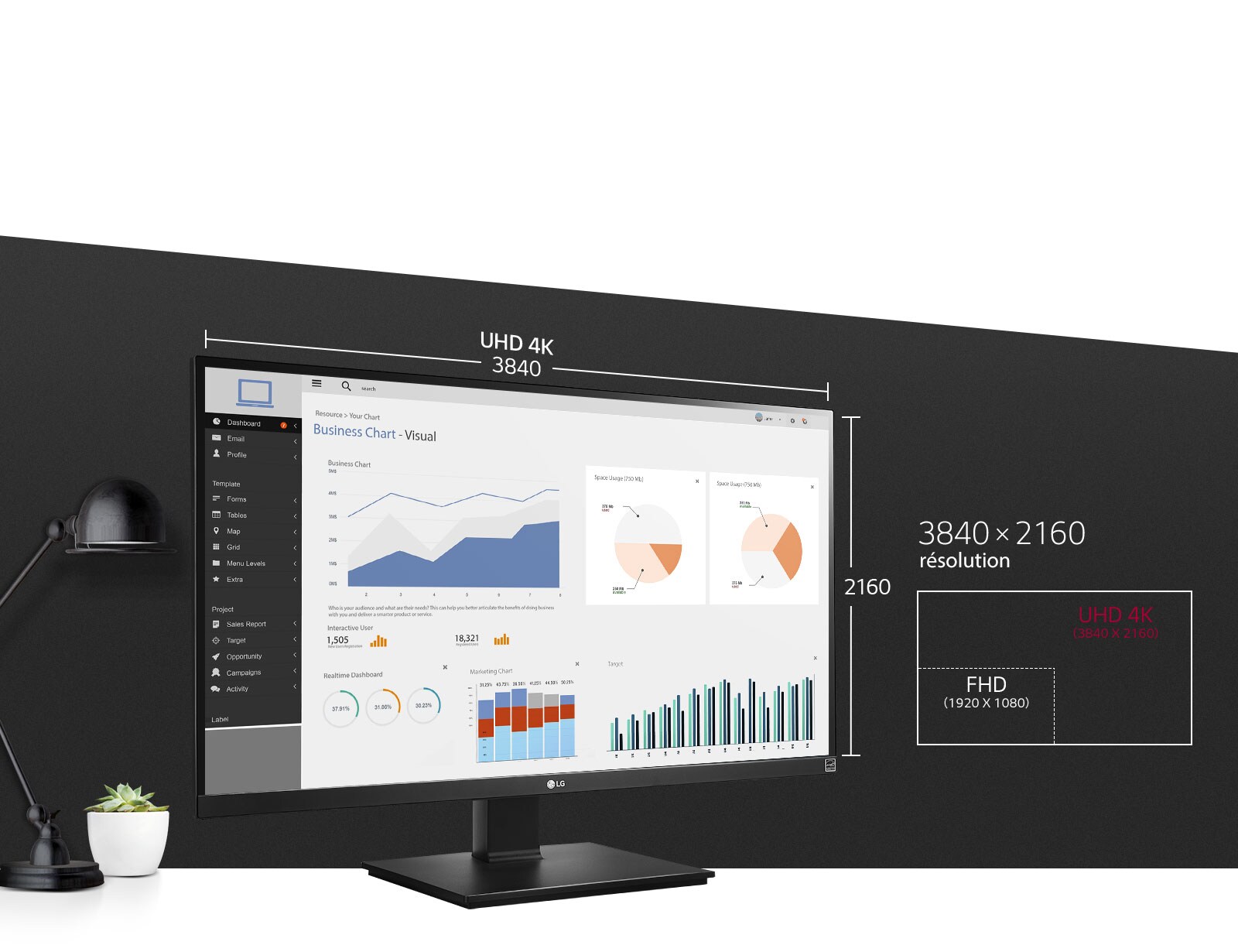 Découvrez le Moniteur 4K UHD IPS1