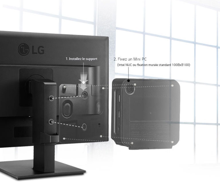 Raccord Mini PC disponible<br>2