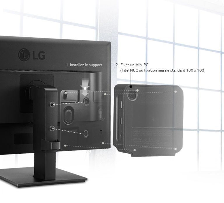 Raccord Mini PC disponible<br>2