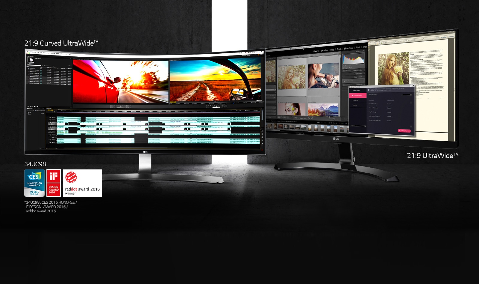 L'écran UltraWide™ 21/9 assure