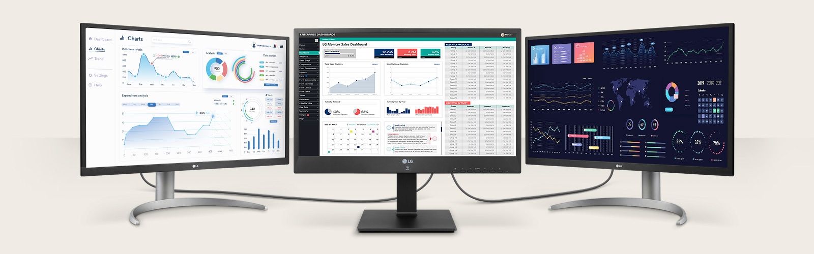Le 24CR661N de LG prend en charge deux écrans avec une résolution allant jusqu’à 4K UHD.