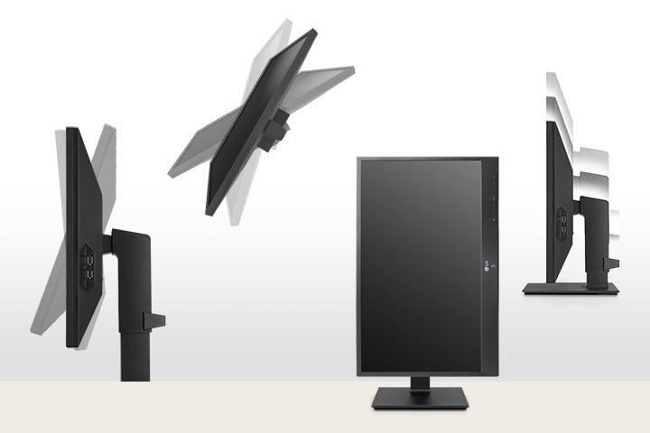 Le 24CR661N prend en charge l’ajustement de l'inclinaison, de la hauteur, du pivotement et de la rotation de l'écran.