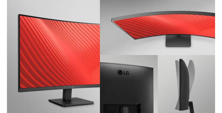 Cet écran présente un cadran fin sur trois côtés et le moniteur dispose d’une inclinaison ajustable.