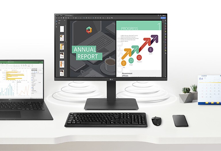 Ce moniteur prend en charge les enceintes intégrées.