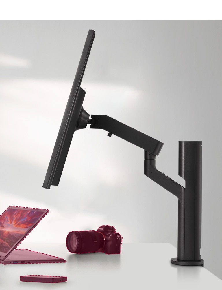 La conception compacte occupe très peu de surface de bureau et facilite également l’installation.