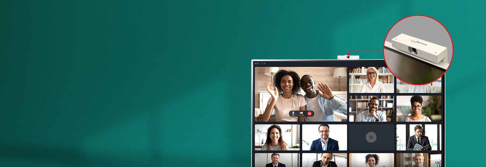 Webcam Full HD intégrée.