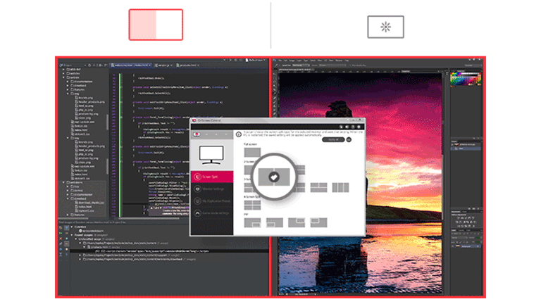 OnScreen Control offre une interface utilisateur plus facile.