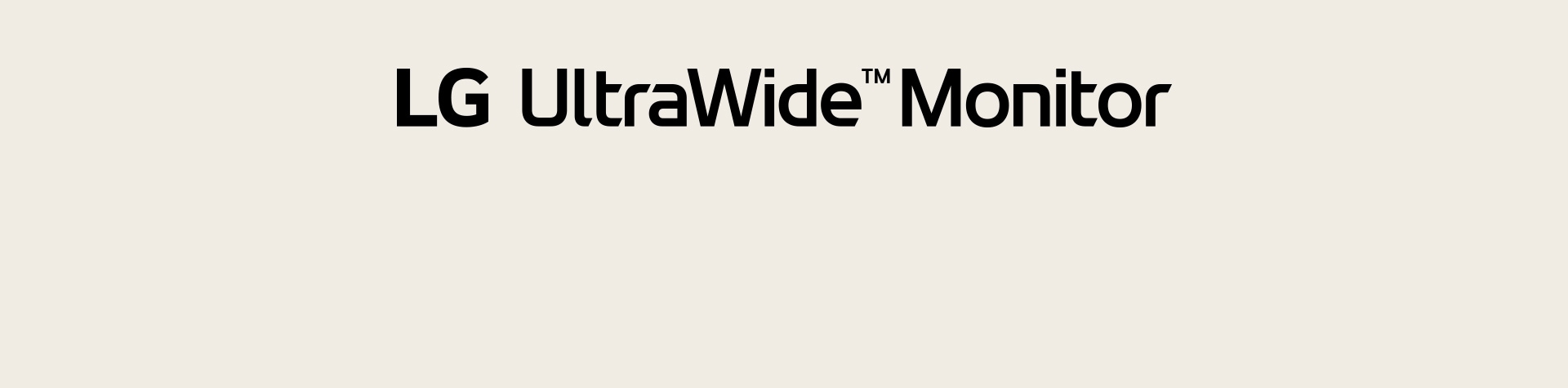 Logo LG UltraWide Monitor.