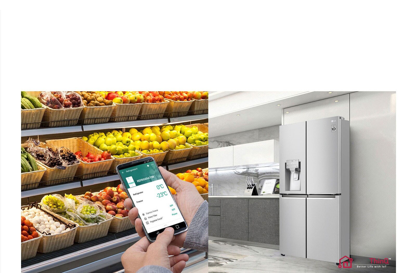 Contrôle du réfrigérateur à distance 1