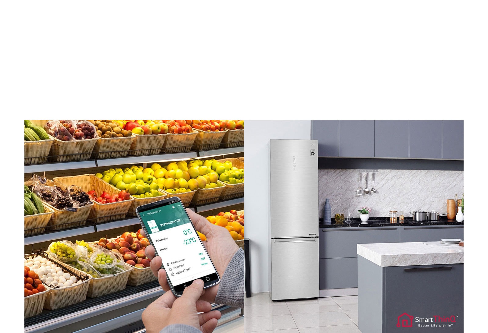 Ajustez vos paramètres de réfrigérateur à distance