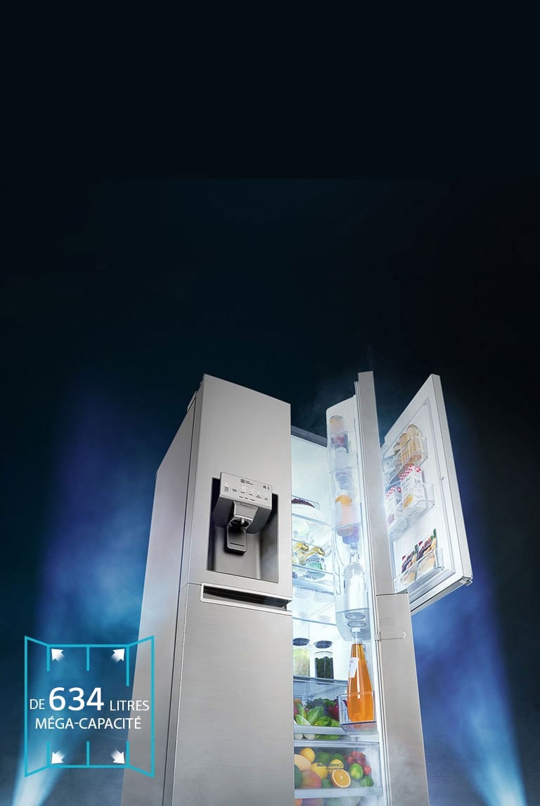 ACCÈS FACILE à une MÉGA-CAPACITÉ  de 634 litres