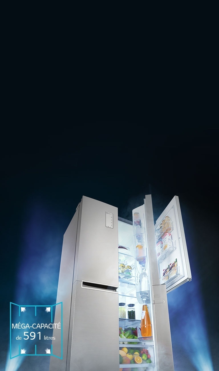 ACCÈS FACILE à une MÉGA-CAPACITÉ  de 591 litres2