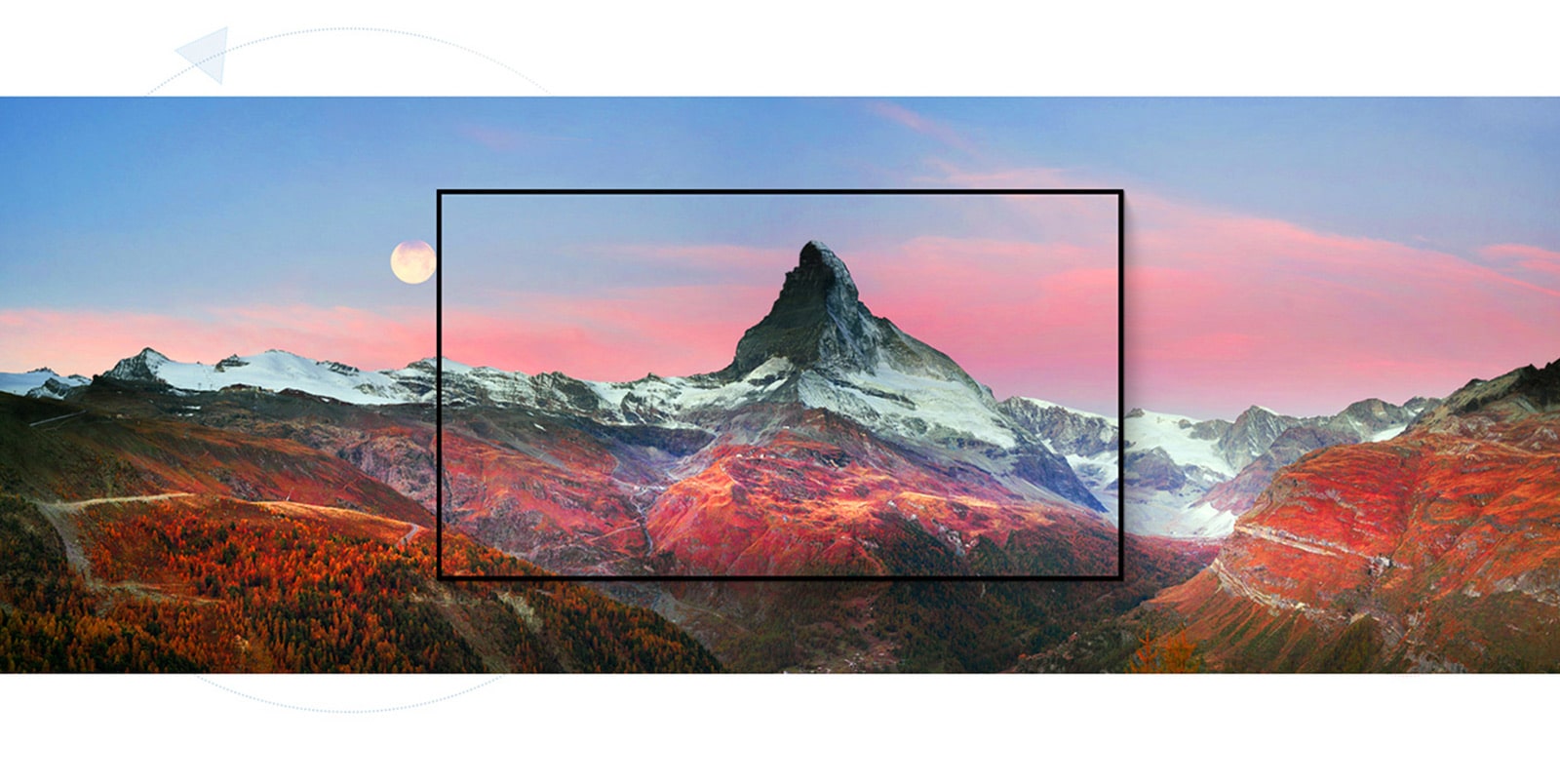 Une image illustrant un paysage avec une montagne magnifique (lire la vidéo)