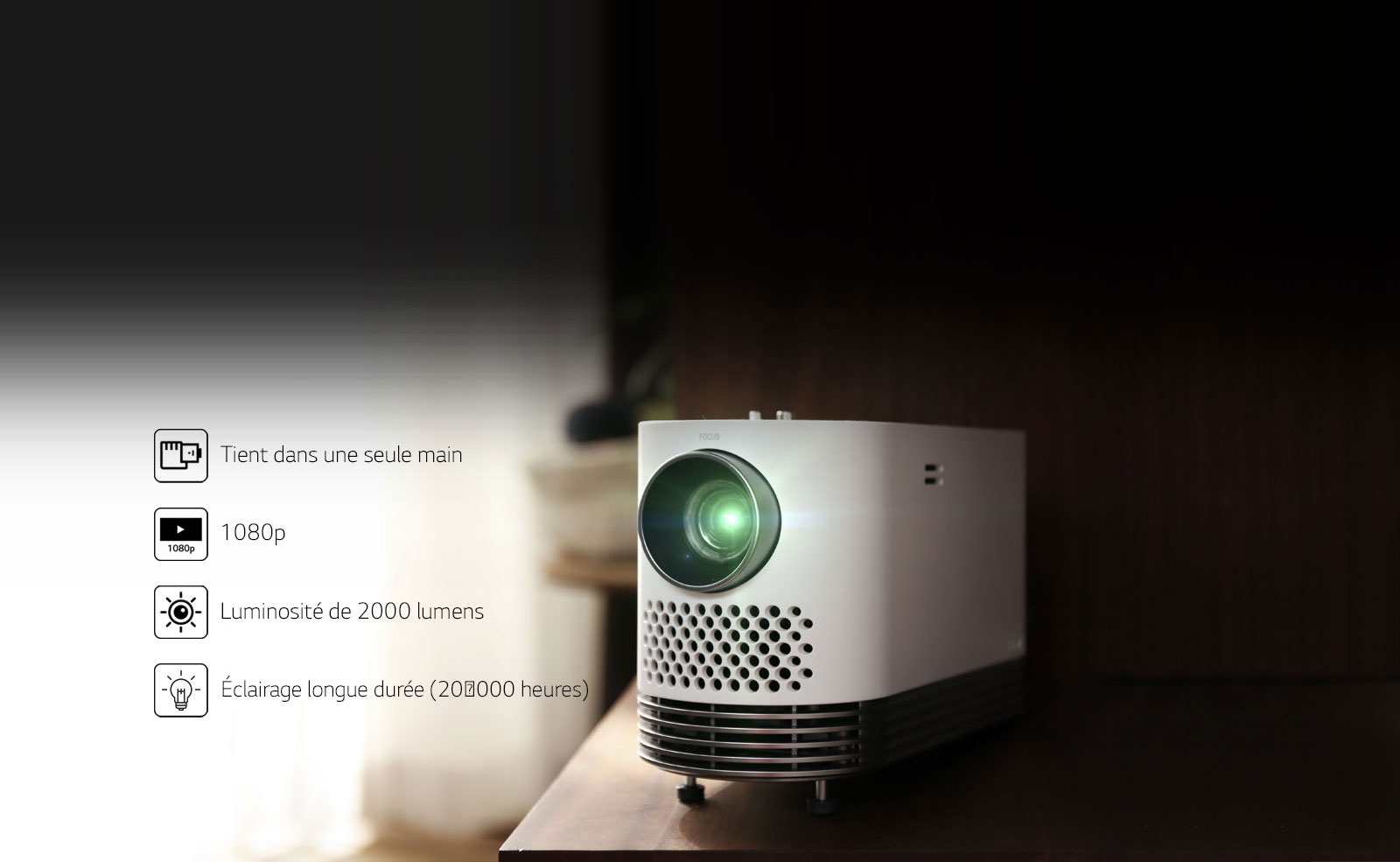 Un projecteur portable de qualité supérieure1