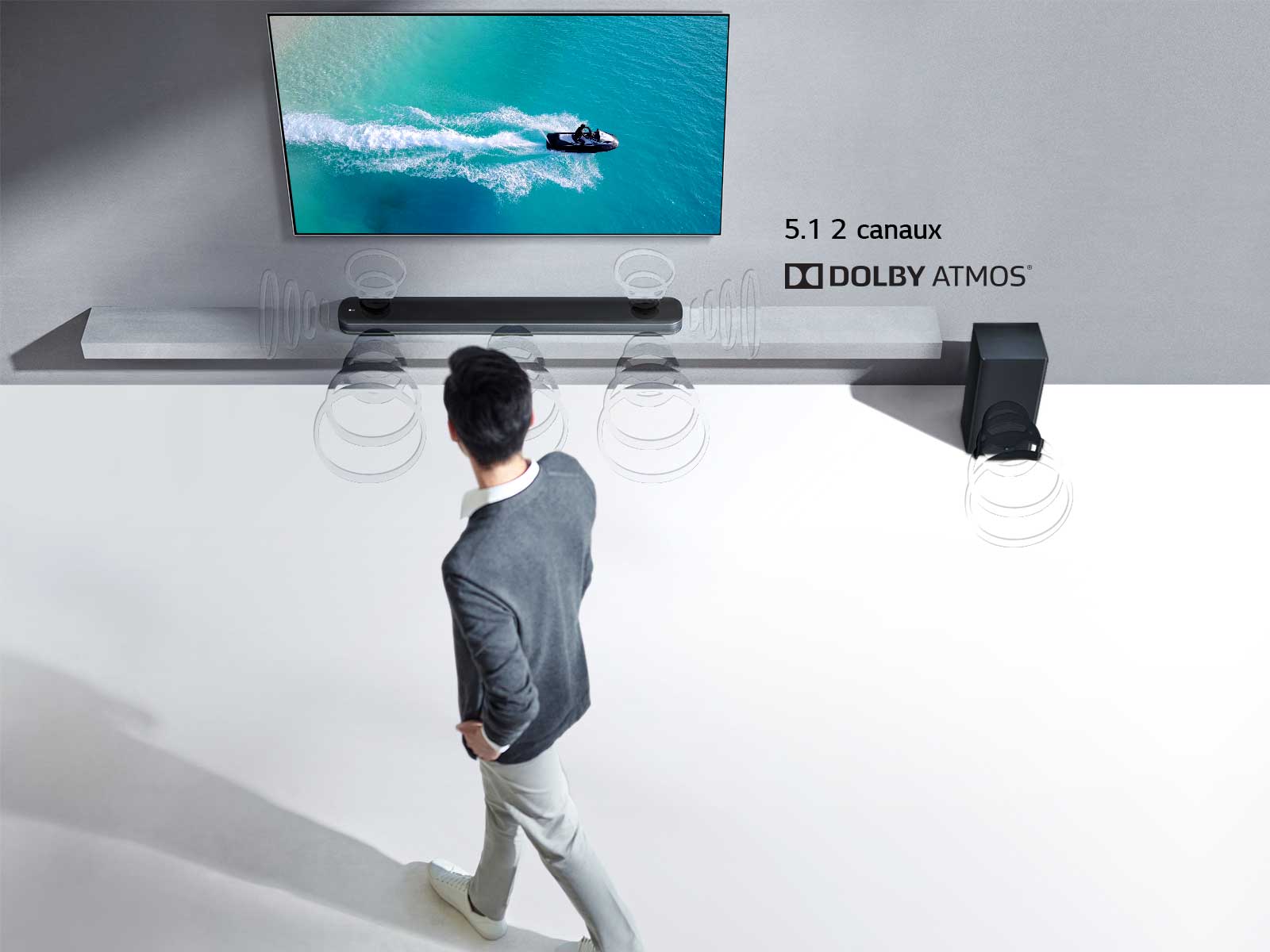 Le son du<br>cinéma chez vous grâce à Dolby Atmos®1