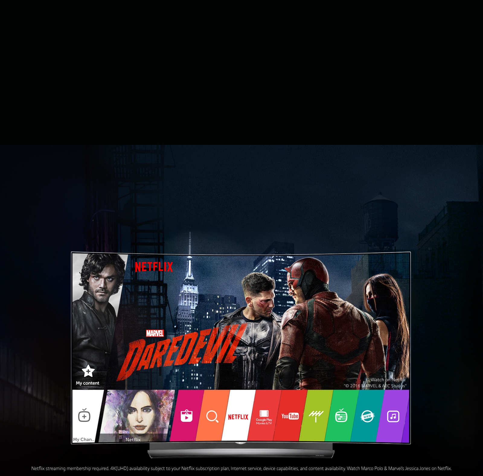 Le LG TV OLED SIGNATURE est la parfaite association pour visionner Netflix