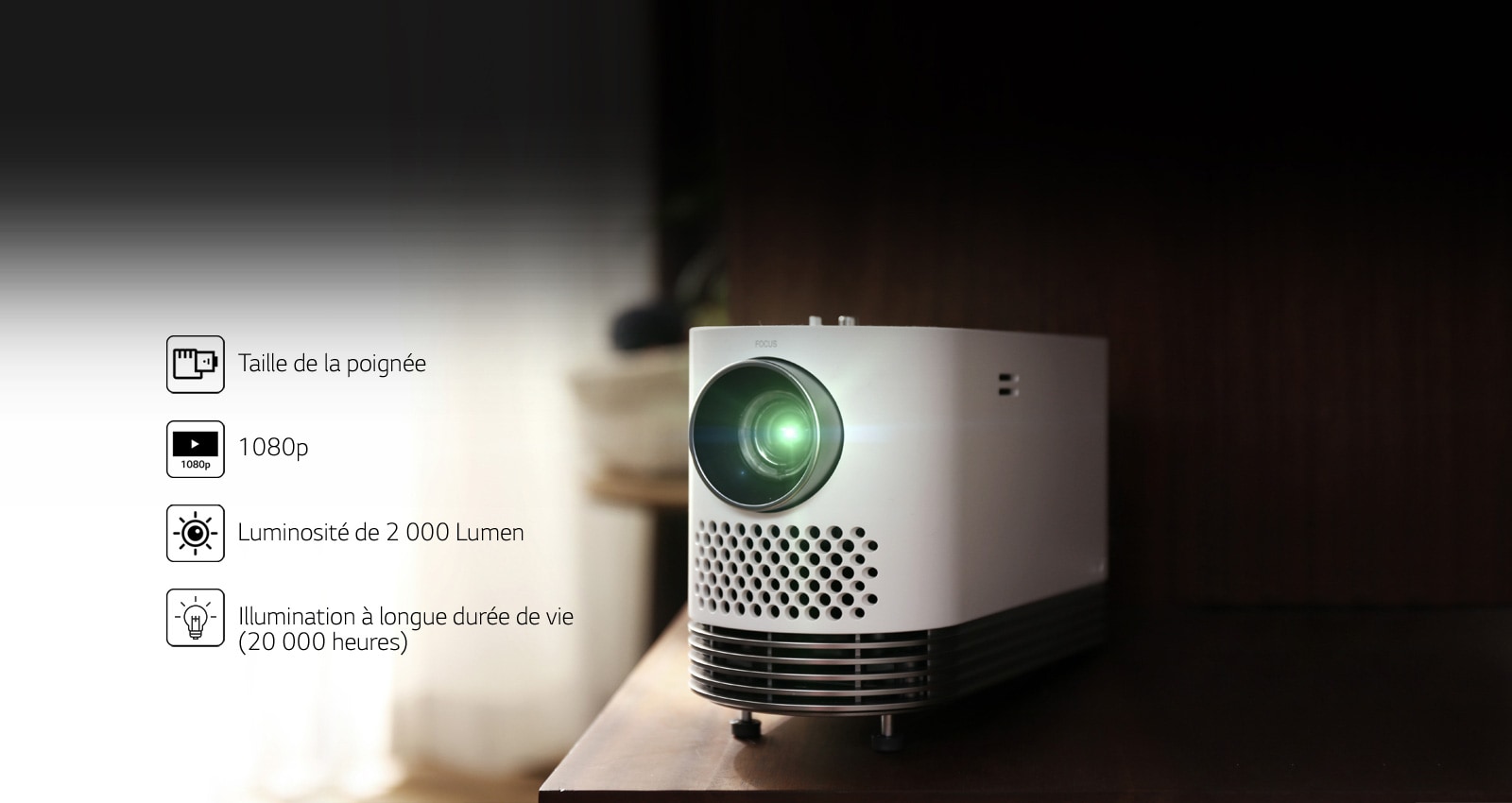 Projecteur portable supérieur