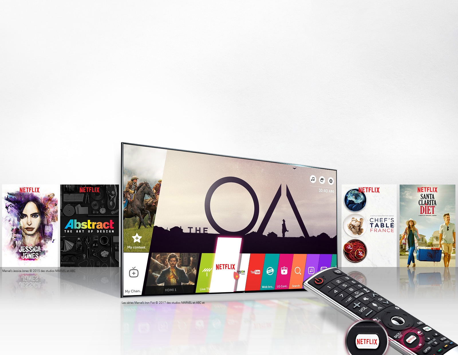 Accès rapide et facile aux contenus Netflix 4K HDR1