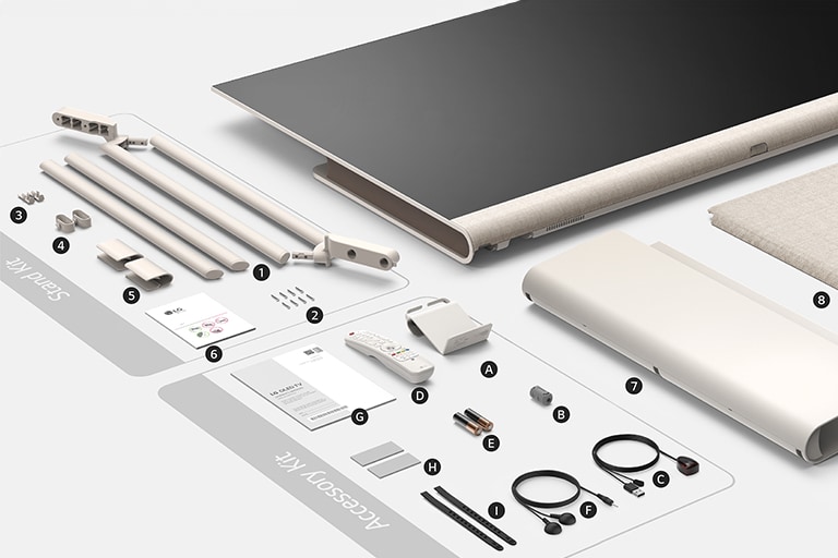 (Contenu « What’s in the Box », affichant le produit et ses accessoires.)