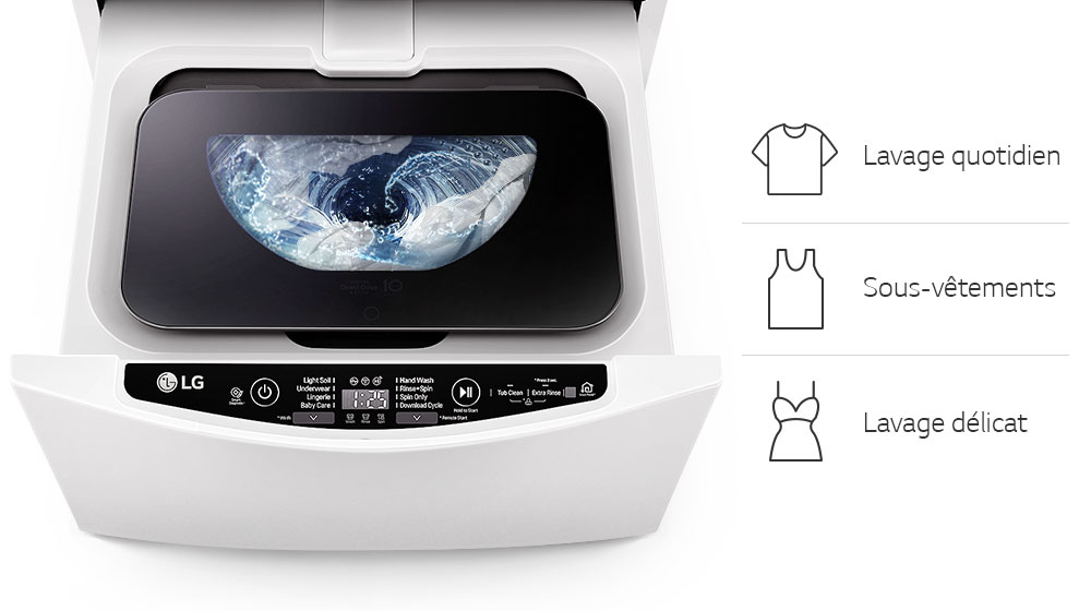 Petites quantités de linge avec WaveWash™ 2