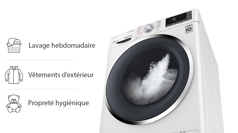 Charges importantes avec TrueSteam™1