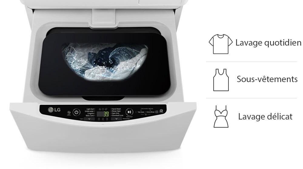 Petites quantités de linge avec WaveWash™2