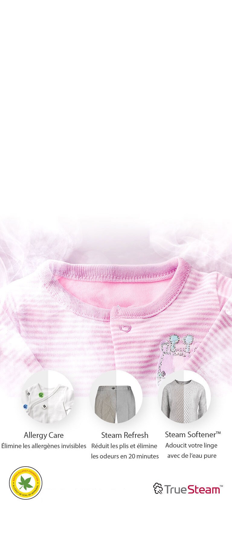 99,9%  DE RÉDUCTION DES ALLERGÈNES4