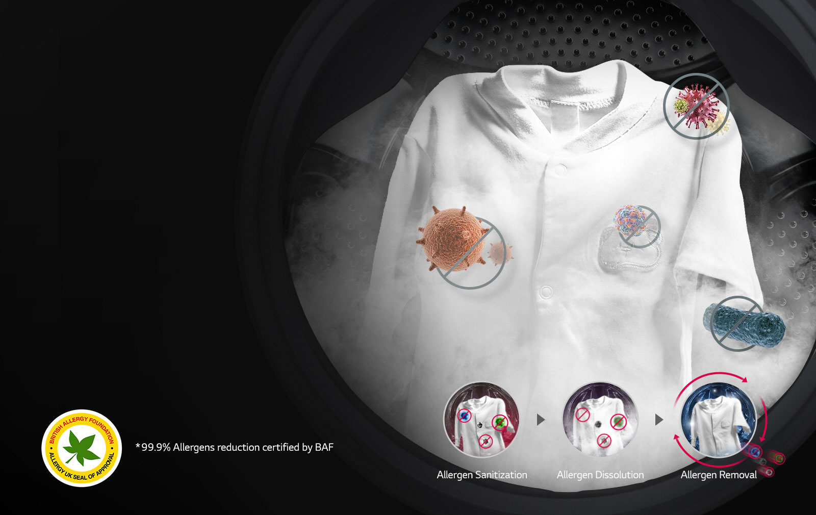 Éliminer les allergènes à la vapeur1