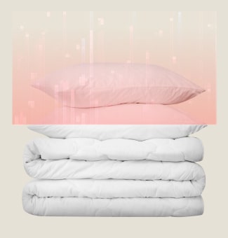 Image montrant un capteur détectant une pile de couvertures pour un séchage optimisé par IA