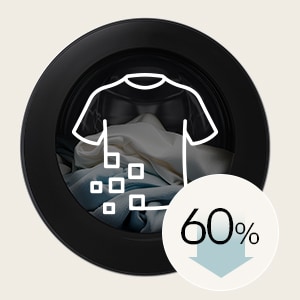 Illustration de la réduction de jusqu’à 60&nbsp;% des émissions de microplastiques