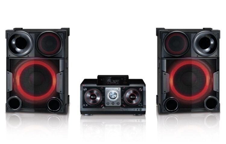 LG CM9730 X-BOOM | SMART DJ | RMS 2300W | PMPO25000W | DJ turntable| LED Lighting | Dual USB | Portable in | Wireless audio streaming via BLUETOOTH™, CM9730