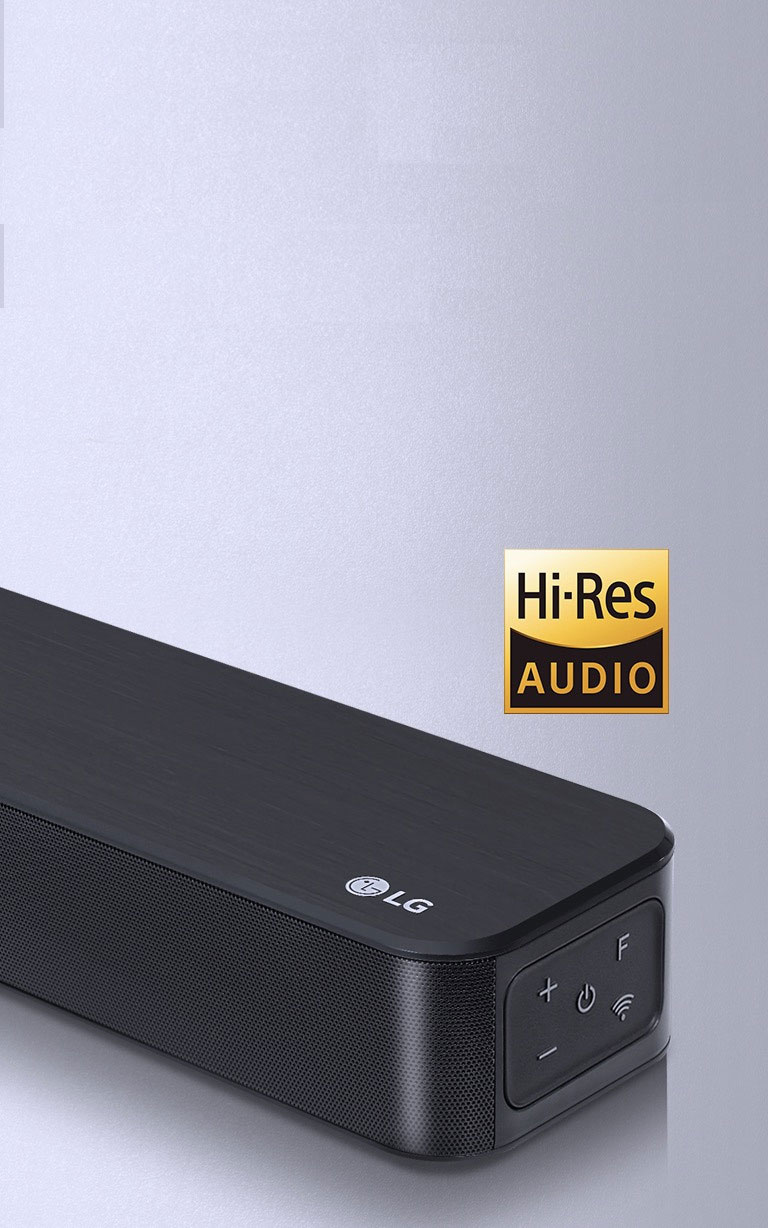 Barre de son compatible audio Hi-Res
