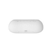 LG XBOOMGo PL5W, Un XBOOM Go avec un éclairage circulaire orange à chaque extrémité. La vue est inclinée de 15 degrés vers le bas., PL5W, thumbnail 15