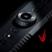 LG Haut-parleur de jeu UltraGear, Gros plan sur le bouton MIC en haut du GP9, GP9, thumbnail 4