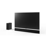 LG Barre de son LG pour TV avec Dolby Atmos 3.1 canaux SG10TY, Vue inclinée de la LG OLED G4 65 po, de la LG Soundbar SG10TY et du caisson de basse, DSG10TY, thumbnail 12