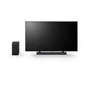 LG Barre de son DS70TY, Vue inclinée de la LG QNED 65 po, de la LG Soundbar S70TY et du caisson de basse, DS70TY, thumbnail 11