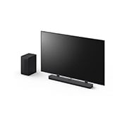 LG Barre de son DS70TY, Vue avant de la LG Soundbar S70TY et du caisson de basse, DS70TY, thumbnail 12