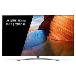 Téléviseur QNED miniLED 8K et l’écran du téléviseur affiche 2 falaises de couleur orange sur l’évent se faisant face.