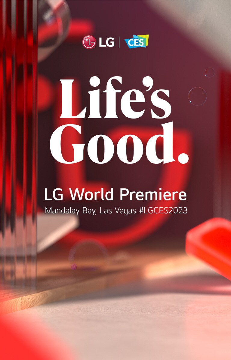 Thème du CES 2023 de LG Electronics « La vie est belle ».