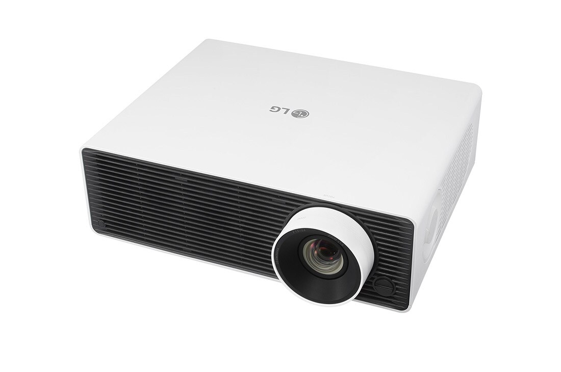 LG ProBeam WUXGA 4K (1,920 x 1,200) projecteur laser avec luminosité de 5 000 Lumens ANSI, HDR10, durée de vie de 20 000 heures, webOS 4.5, Connection sans-fil et Bluetooth, Vue latérale à +15 degrés avec dessus, BF50NST, thumbnail 12