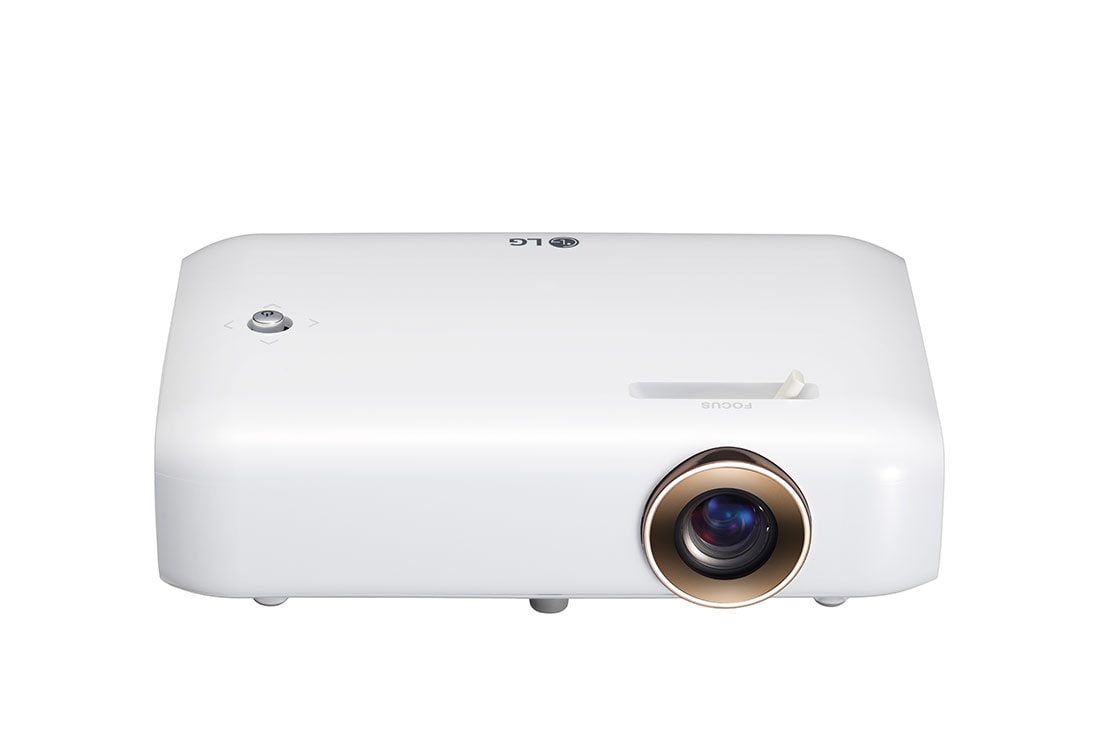 LG Projecteur sans fil | 550 lumens | Batterie intégrée jusqu'à 2,5 heures | Téléphone mobile à projection | Projection 3D , PH510PG