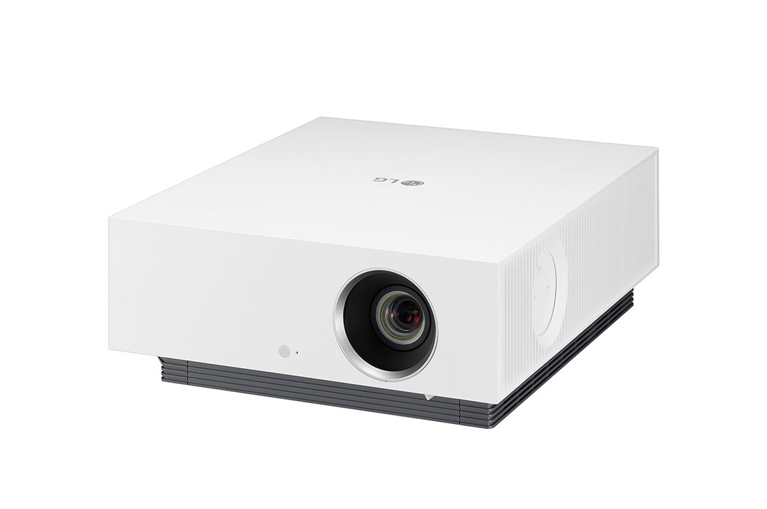 LG Projecteur CineBeam Home Cinéma Laser 4K UHD LG AU810P, vue de côté de -15 degrés, AU810PW, thumbnail 5