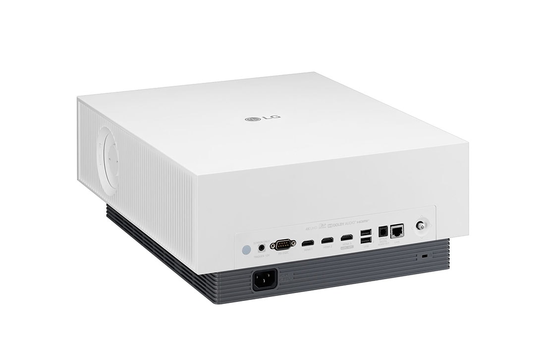 LG Projecteur CineBeam Home Cinéma Laser 4K UHD LG AU810P, Vue arrière de + 15 degrés, AU810PW, thumbnail 7