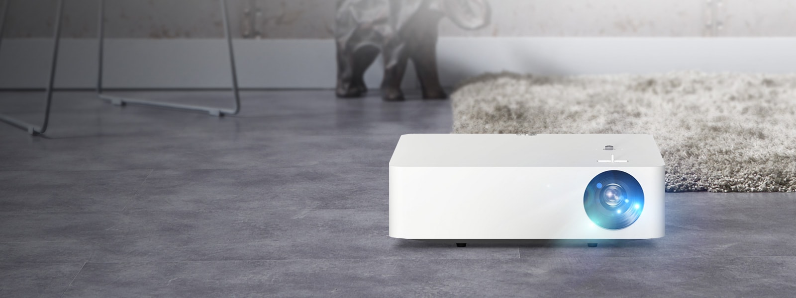 Projecteur portable LG CineBeam avec une luminosité de 1&nbsp;000&nbsp;Lumens ANSI