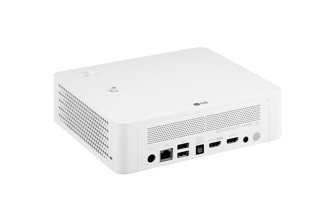 LG Projecteur portable intelligent LED LG CineBeam PF610P, Full HD, avec Apple AirPlay 2, Vue arrière de + 15 degrés, PF610P, thumbnail 7