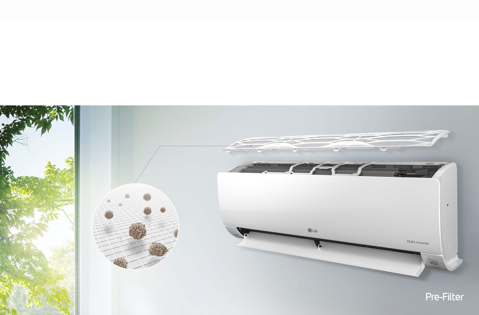 LG DUALCOOL Deluxe, 3.5kW, climatisation de luxe avec DUAL Inverter et